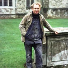 Stonemason Cyril Haysom in October 1976 | Photo from Martin Drury