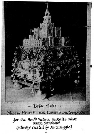 The wedding cake of Lionel and Victoria Sackville-West