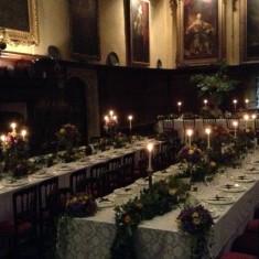 Recalling 1904: Royal Oak members dine in style in 2013 in the Great Hall at Knole 