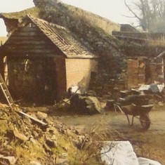 The former bricklayers' yard, before it became the tea-room yard | Photo courtesy of Alan Grubb