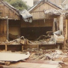 A view of the bricklayers' yard during conversion to a tea-room in the 1970s | Photo courtesy of Alan Grubb