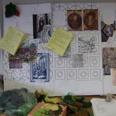 Hours of research and inspiration from Knole ceilings, Sevenoaks social history and the Sackville family 