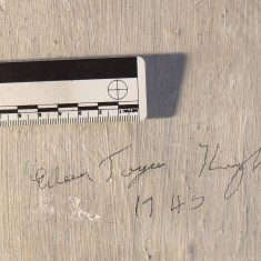 Graffito Eileen Joyce Knight 1945 Retainers Gallery graffito naming Knole Estate staff, Eileen Joyce Knight, with the date of 1945 | Matthew Champion