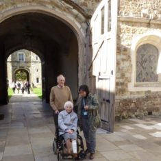 Kay, aged 103 in 2017, visiting Knole in the early autumn