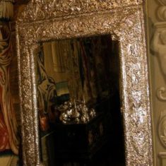 Rare 18th century silver mirror, King's Room, Knole