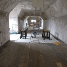 Work in progress in the Retainers Gallery during the Inspired by Knole Project | Dan Morrison