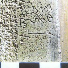 The inscription in stone, enhanced for visibility | Matthew Champion
