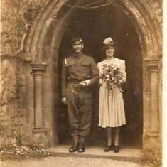 Eileen's teacher, Miss Doris Pattenden on her wedding day