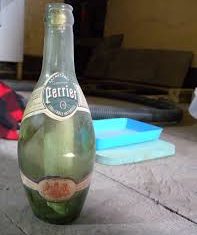 perrier bottle Knole's very special 1906 message-in-a-bottle