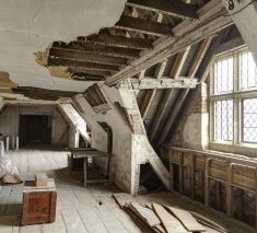 Attic spaces at Knole before conservation