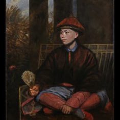 Huang Ya Dong oil painting by Sir Joshua Reynolds PRA at Knole, Kent Huang Ya Dong, by Reynolds, 1776, after conservation in 2019 | NT/Matthew Hollow