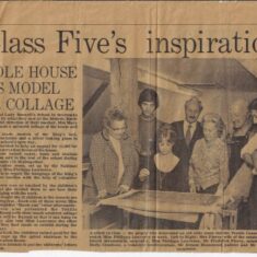Class Five cropped newspaper cutting Class collage mentioned in the Kent Messenger newspaper